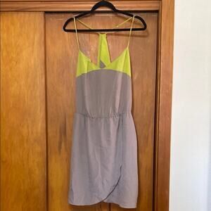 BCBGeneration Green and Gray Sundress Pockets  - M